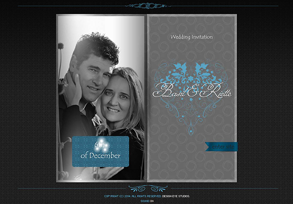 Electronic wedding Invitation